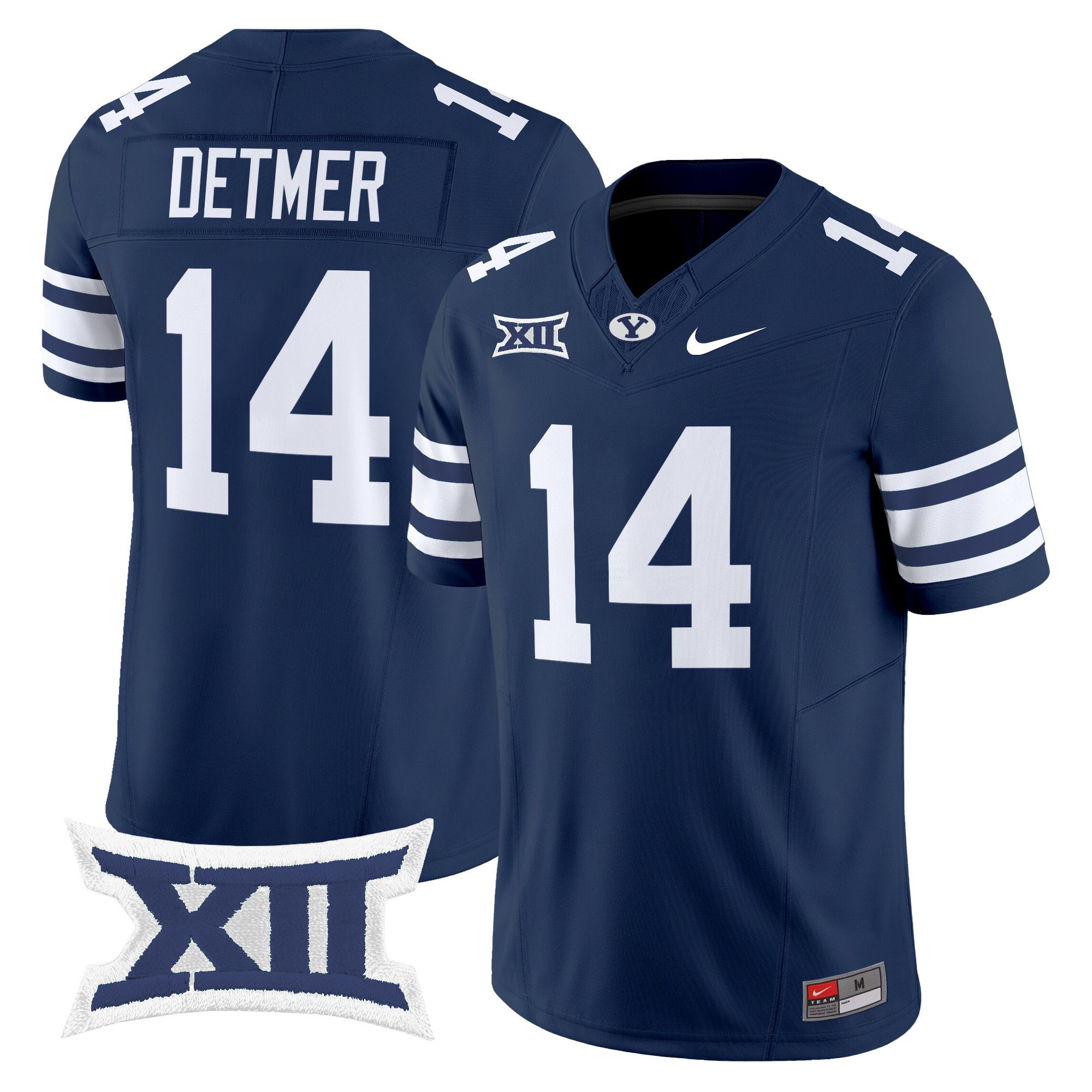 Men BYU Cougars #14 Detmer Drak Blue Nike 2024 Vapor Limited NCAA Jersey